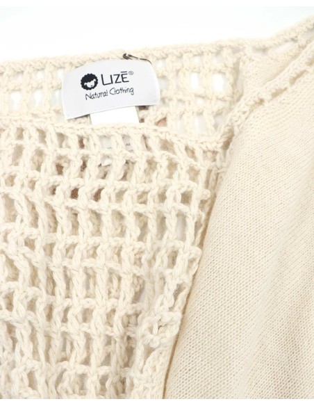 PONCHO IN 100% BABY ALPACA LAVORATO