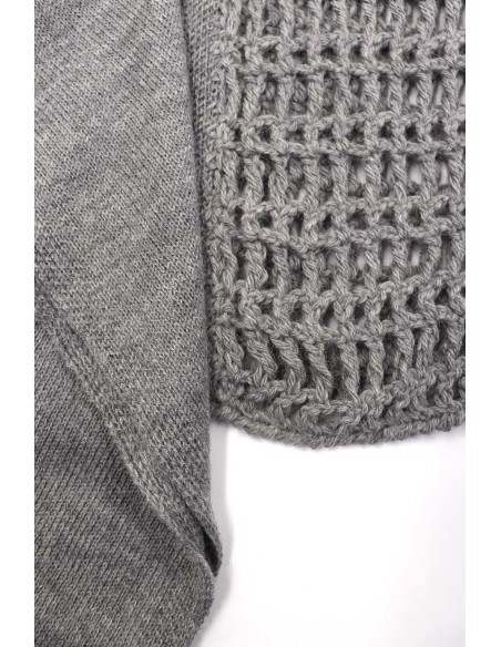 PONCHO IN 100% BABY ALPACA LAVORATO