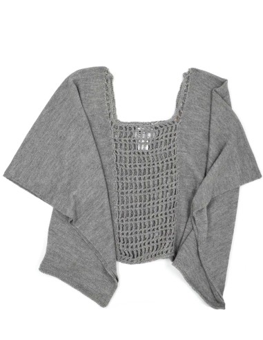 PONCHO IN 100% BABY ALPACA LAVORATO