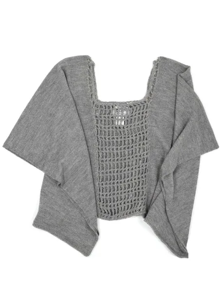 PONCHO IN 100% BABY ALPACA LAVORATO