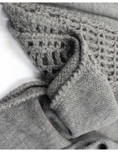 PONCHO IN 100% BABY ALPACA LAVORATO