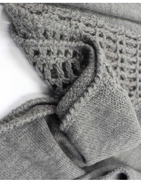 PONCHO IN 100% BABY ALPACA LAVORATO