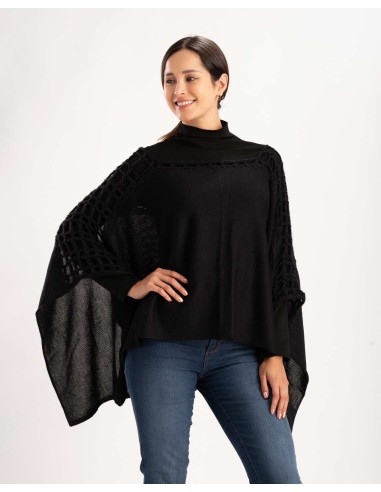 PONCHO IN 100% BABY ALPACA LAVORATO