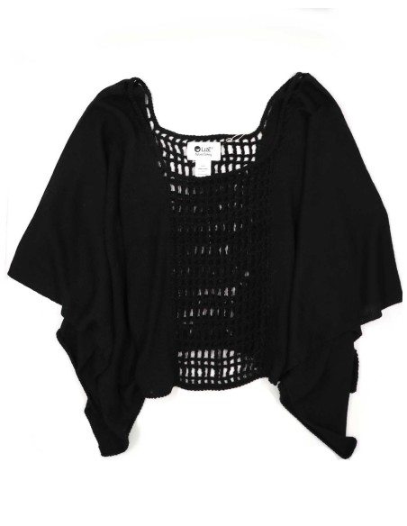 PONCHO IN 100% BABY ALPACA LAVORATO