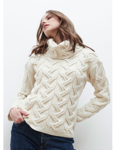 MAGLIONE ARAN IN LANA SUPERSOFT "CHUNKY"