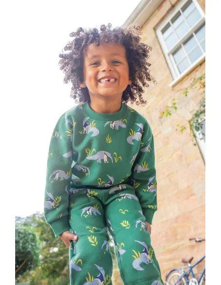 PANTALONI TUTA IN COTONE BIOLOGICO FELPATO "PARADE"