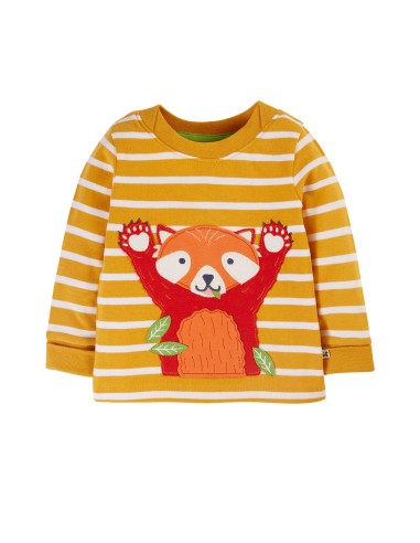 MAGLIA A MANICHE LUNGHE IN COTONE BIOLOGICO "PANDA"