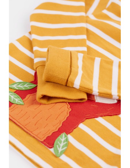 MAGLIA A MANICHE LUNGHE IN COTONE BIOLOGICO "PANDA"