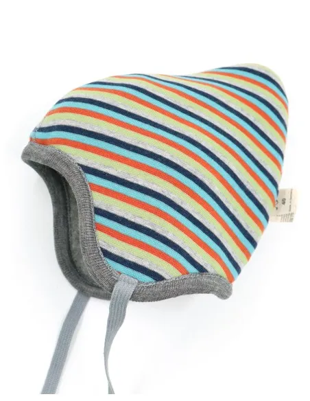 BERRETTO REVERSIBILE IN PILE DI LANA "FLORA"