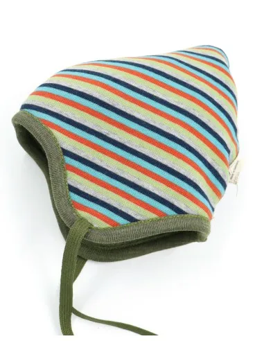 BERRETTO REVERSIBILE IN PILE DI LANA "FLORA"