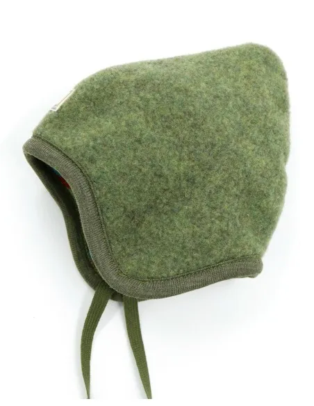 BERRETTO REVERSIBILE IN PILE DI LANA "FLORA"