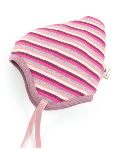 BERRETTO REVERSIBILE IN PILE DI LANA "FLORA" - ROSA