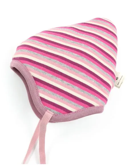 BERRETTO REVERSIBILE IN PILE DI LANA "FLORA"