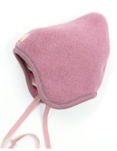 BERRETTO REVERSIBILE IN PILE DI LANA "FLORA" - ROSA 2