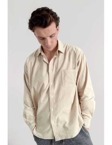 CAMICIA UOMO IN VELLUTO DI 100% COTONE BIOLOGICO "ABEL"