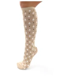 CALZINI LUNGHI BAMBU "ALBERELLI" - BEIGE