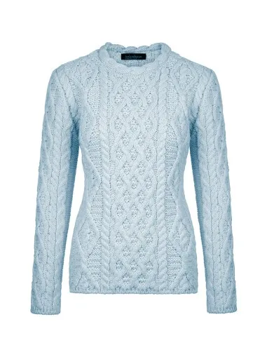 MAGLIONE IN LANA VERGINE IRLANDESE  "LAMBAY"