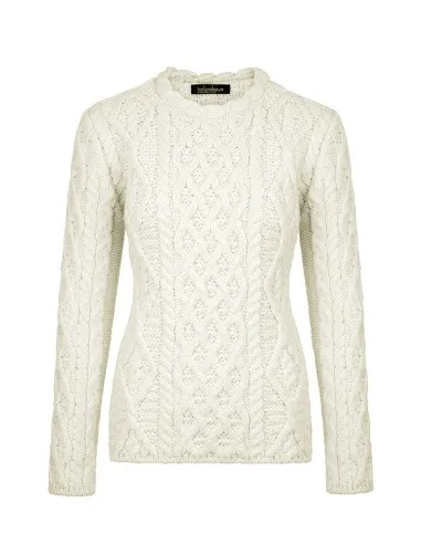 MAGLIONE IN LANA VERGINE IRLANDESE  "LAMBAY"