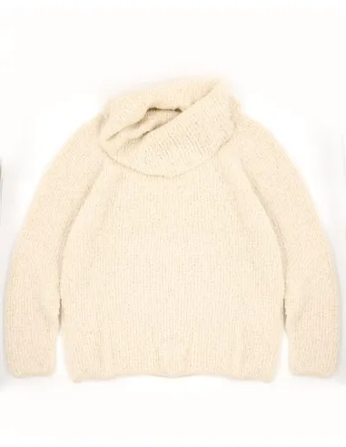 MAGLIONE COLLO MORBIDO IN  BABY ALPACA, SETA E...