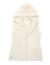 GILET CON CAPPUCCIO IN  BABY ALPACA, SETA E LINO "BREMEN"