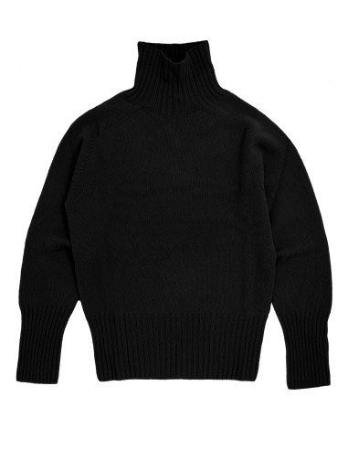 MAGLIONE DONNA SCOZZESE IN LANA DI AGNELLO SUPERFINE COLLO ALTO