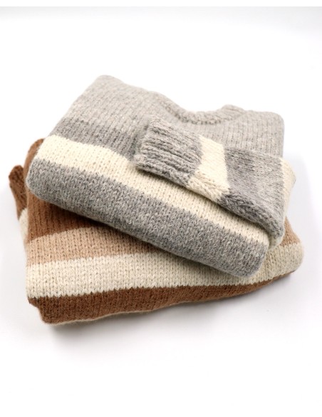 MAGLIONE GROSSO IN 100% BABY ALPACA KIDS