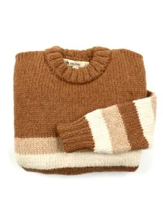 MAGLIONE GROSSO IN 100% BABY ALPACA KIDS - CAMMELLO