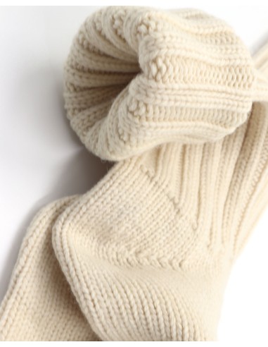 CALZINO LUNGO IN 100% LANA A TRICOT GROSSO "EXTRA"