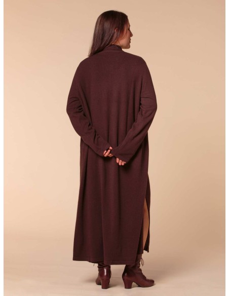 CARDIGAN LUNGO 100% CASHMERE "BEATRICE"