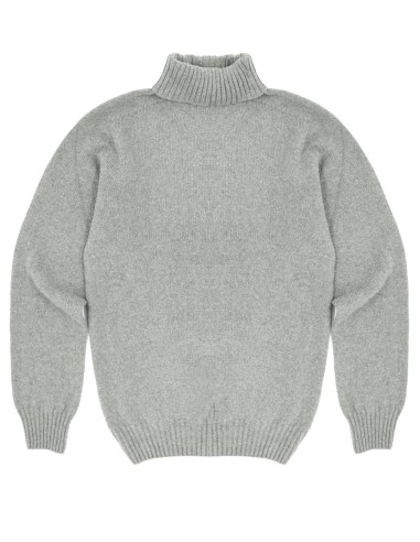 MAGLIONE SCOZZESE UOMO IN LANA DI AGNELLO SUPERFINE COLLO ALTO