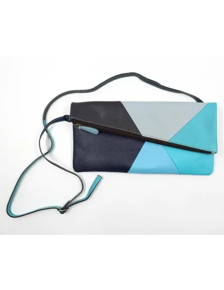 POCHETTE IN PELLE RICICLATA "MILA" 16X29