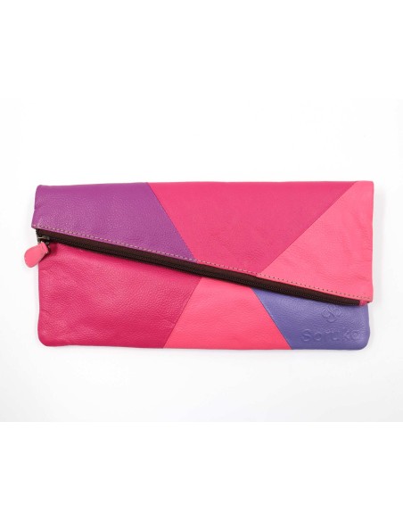 POCHETTE IN PELLE RICICLATA "MILA" 16X29