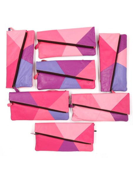 POCHETTE IN PELLE RICICLATA "MILA" 16X29