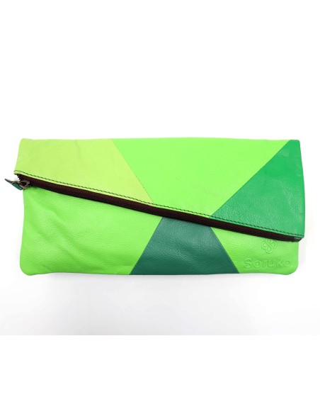 POCHETTE IN PELLE RICICLATA "MILA" 16X29