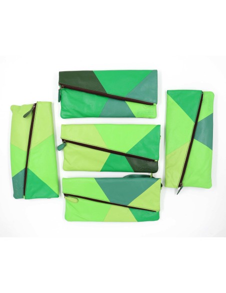 POCHETTE IN PELLE RICICLATA "MILA" 16X29