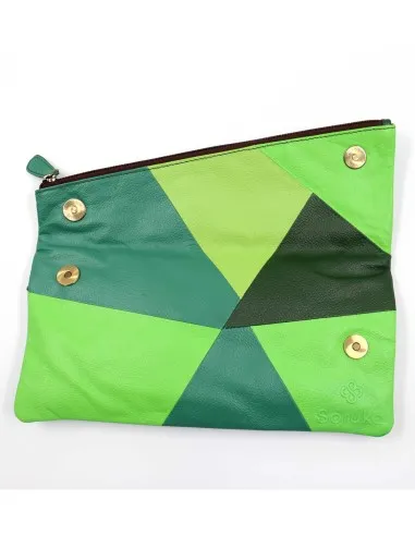 POCHETTE IN PELLE RICICLATA "MILA" 16X29