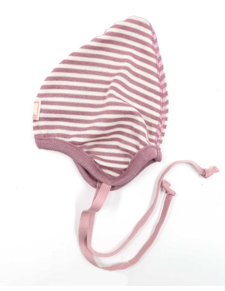 BERRETTO BABY IN LANA-SETA "ZOE" RIGHE
