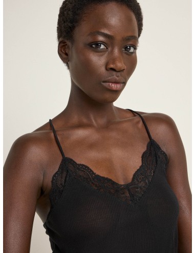 TOP IN PIZZO DI LYOCELL