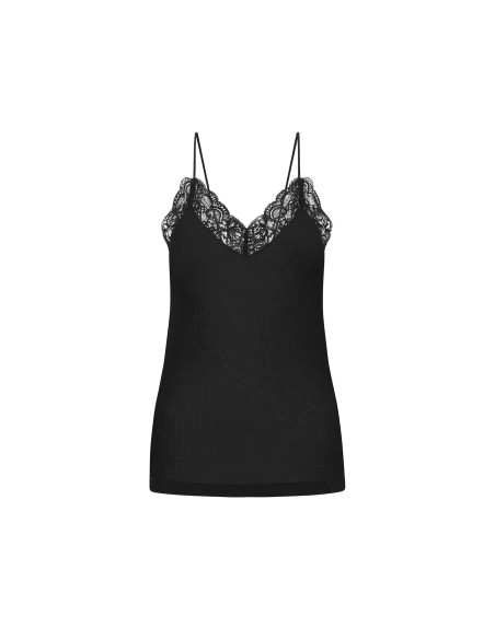 TOP IN PIZZO DI LYOCELL