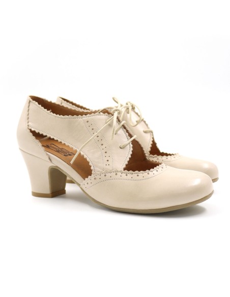 SCARPETTA FRANCESINA VINTAGE IN PELLE "FOXE"