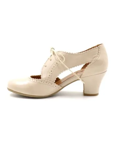 SCARPETTA FRANCESINA VINTAGE IN PELLE "FOXE"