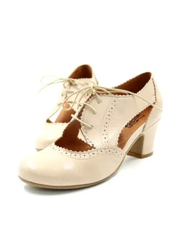 SCARPETTA FRANCESINA VINTAGE IN PELLE "FOXE"