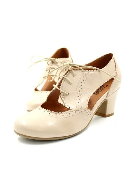SCARPETTA FRANCESINA VINTAGE IN PELLE "FOXE"