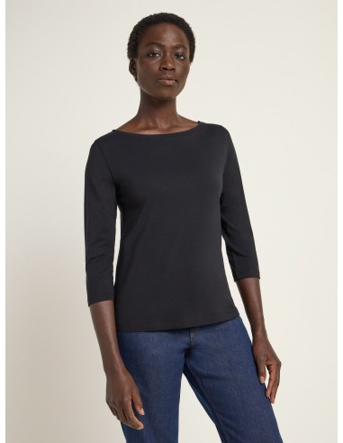 T-SHIRT BASIC MANICA 3/4 IN COTONE BIOLOGICO GOTS