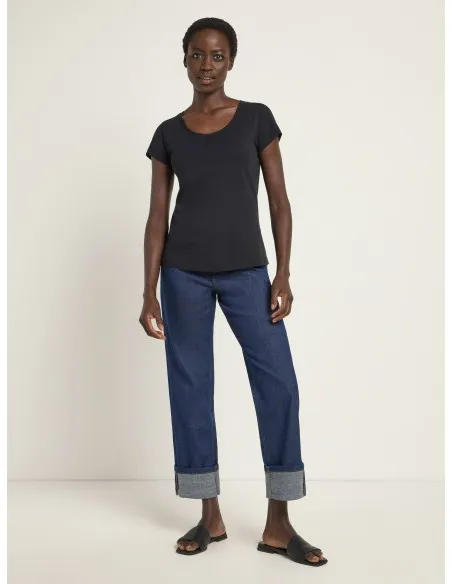 T-SHIRT BASIC MANICA CORTA IN COTONE BIOLOGICO GOTS