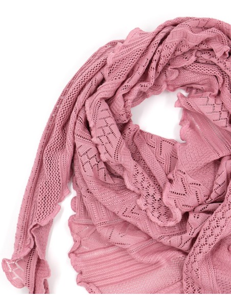 STOLA TRIANGOLARE  IN COTONE BIOLOGICO "VANESSA"