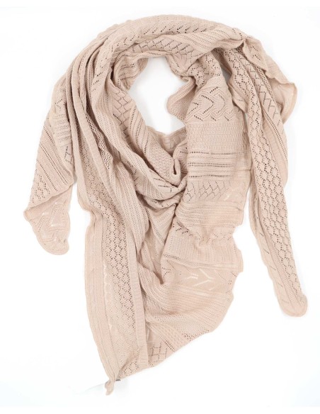 STOLA TRIANGOLARE  IN COTONE BIOLOGICO "VANESSA"