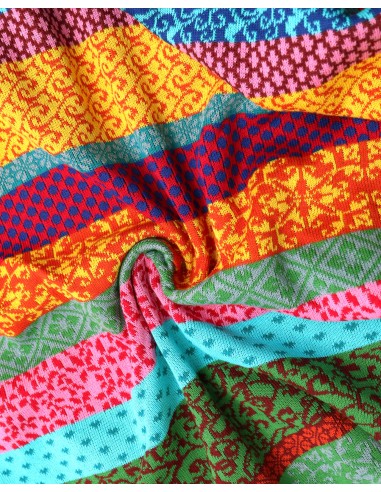 STOLA TRIANGOLARE  IN COTONE BIOLOGICO JAQUARD...