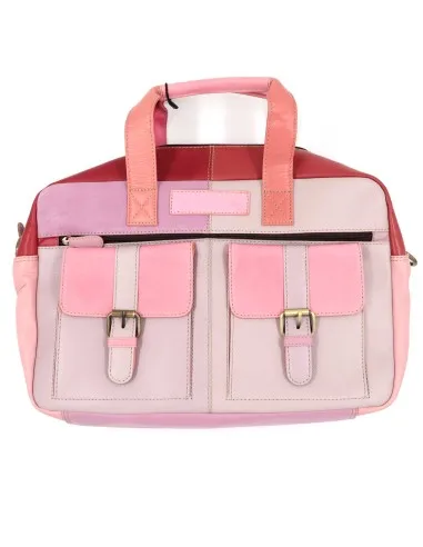 BORSA PORTA PC IN PELLE RICICLATA "MARY" 27X40