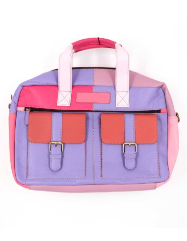BORSA PORTA PC IN PELLE RICICLATA "MARY" 27X40